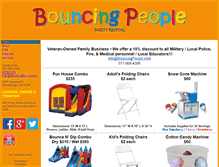 Tablet Screenshot of bouncingpeople.com